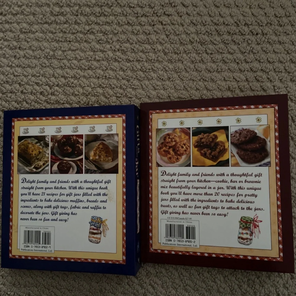Two New Cookbooks Brand New Set of  Gifts from a Jar